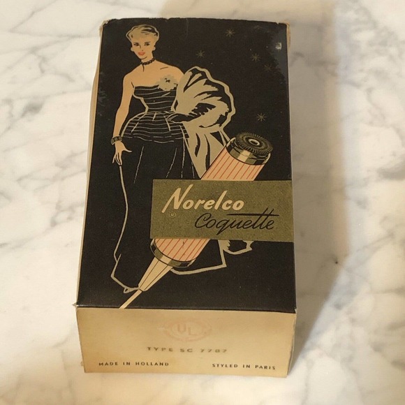 Vintage 1950s Norelco Coquette Pink Electric Shaver Hair Remover Original Box - Picture 3 of 12
